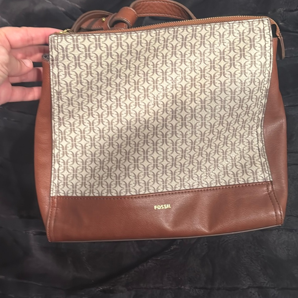 Fossil Backpack/Purse With Multiple Pockets. Adju… - image 2